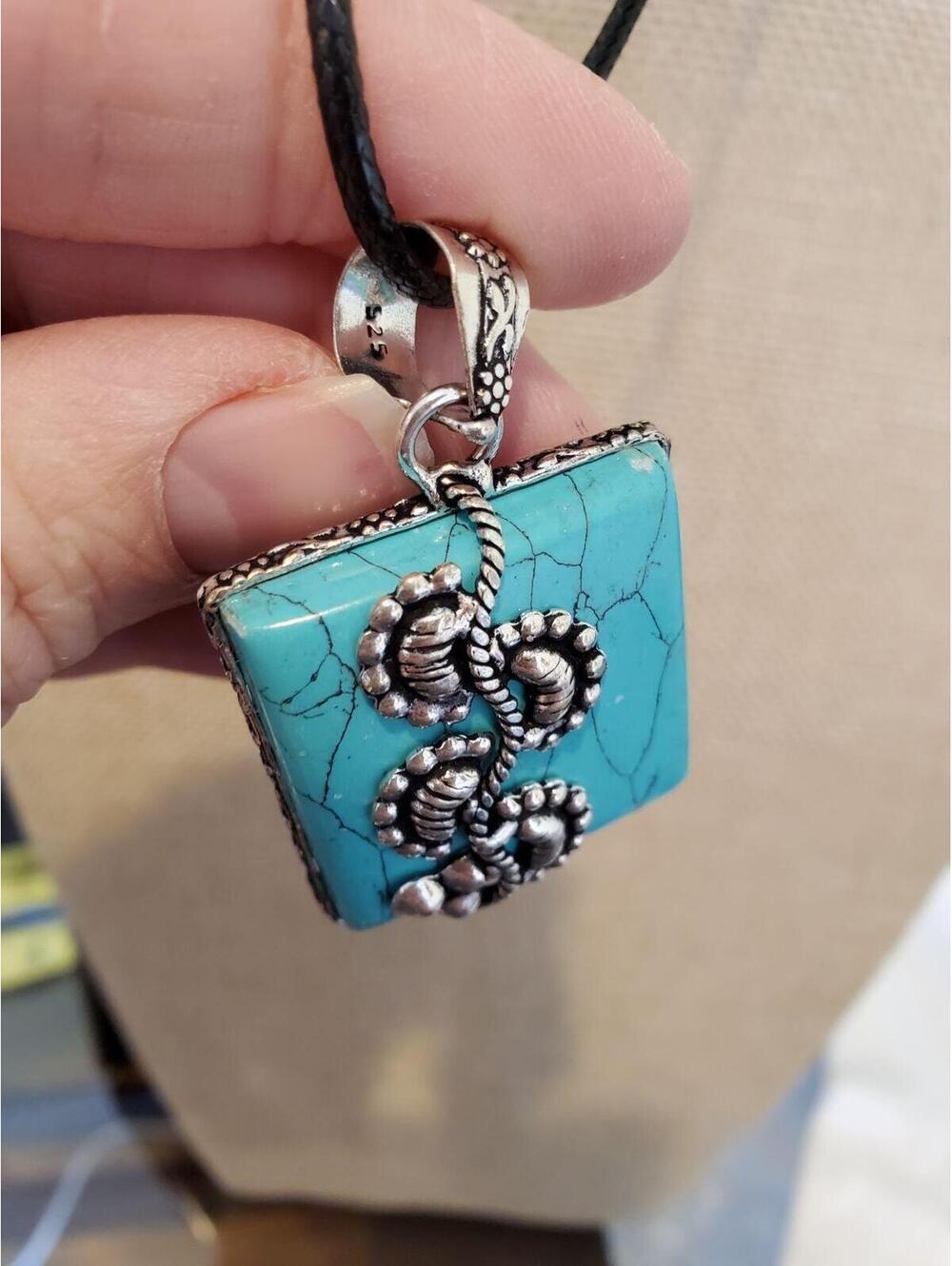 925 turquoise necklace - Picture 6 of 7